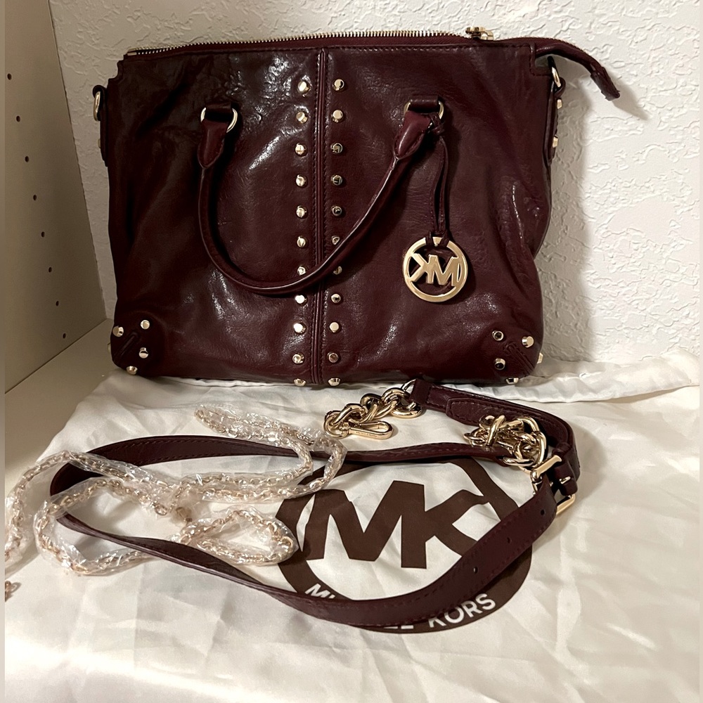 New Michael Kors Burgendy Purse